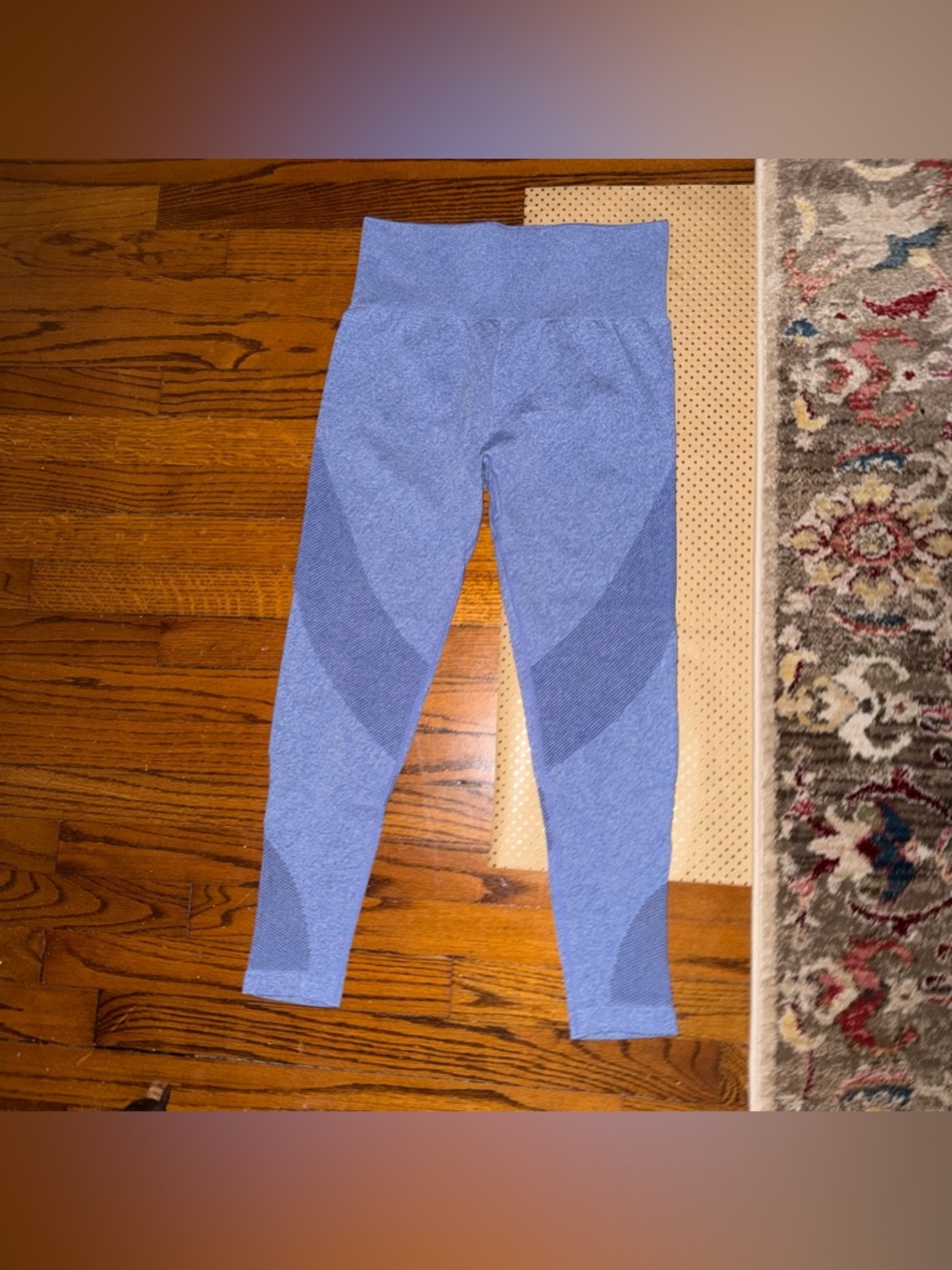 Blue Seamless Women’s Leggings - L